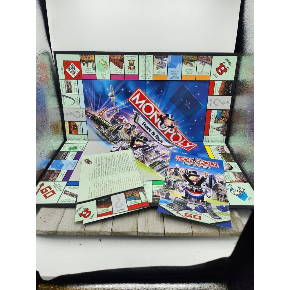 Monopoly here and now 2006 Replacement Game Board and instructions
